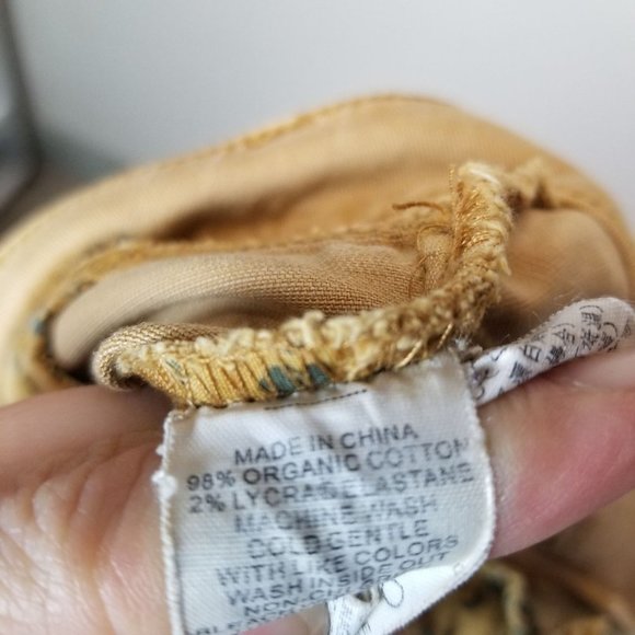 Prana Womens 10 Tan Denim Organic Cotton Straight - Picture 6 of 8